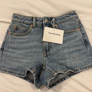 Alexander Wang Classic Light Blue Denim Shorts